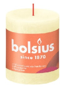 Bolsius Rustiekkaars 80/68 Butter Yellow